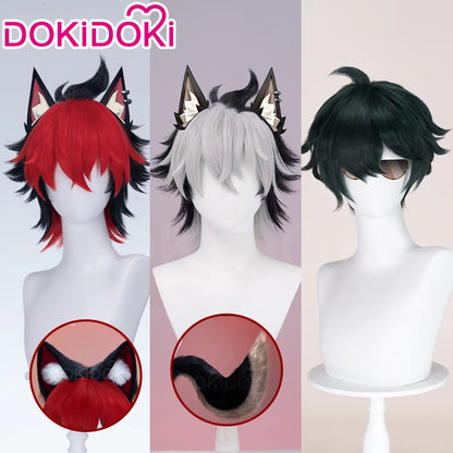 IN STOCK Komano Manato Lighter Wig Game Zenless Zone Zero Cosplay DokiDoki 32cm Short Hair ZZZ Sons of Calydon Cosplay Free Wig