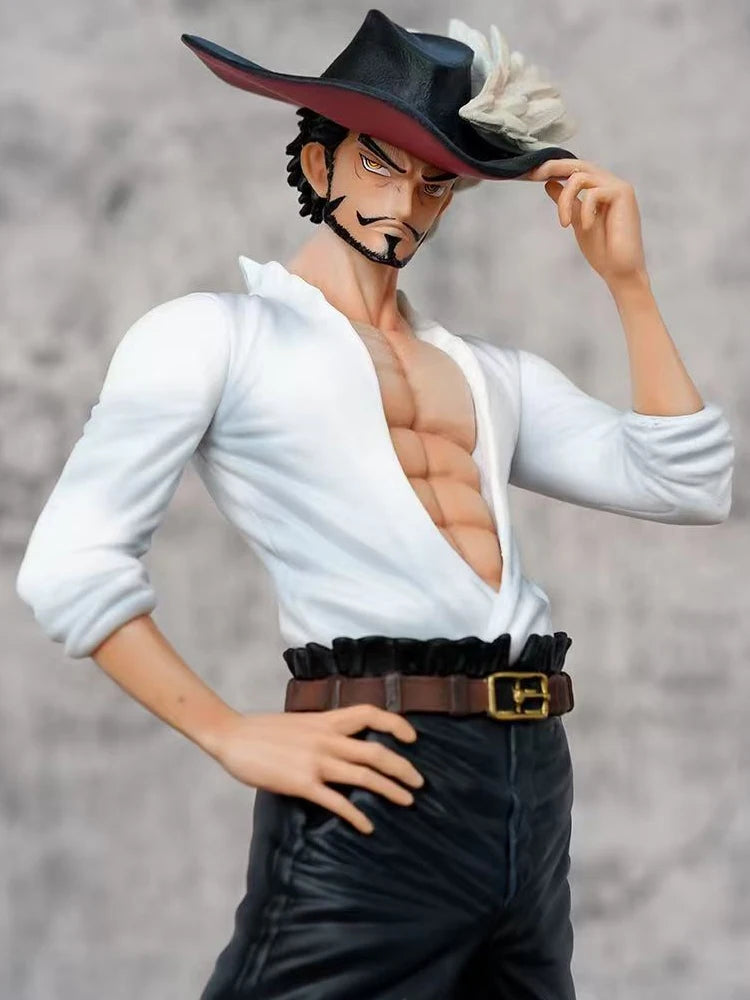 29cm ONE PIECE Dracule Mihawk Anime Figures Top Decisive Battle Action Figure PVC Model Toys Collection Ornaments Doll Fans Gift