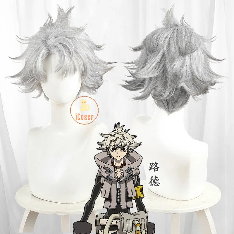 Anime Gachiakuta Rudo Surebrec Cosplay Costume Wig Uniform Jacket Gloves Bag Akuta Cleaners Halloween Party for Women Men iCoser