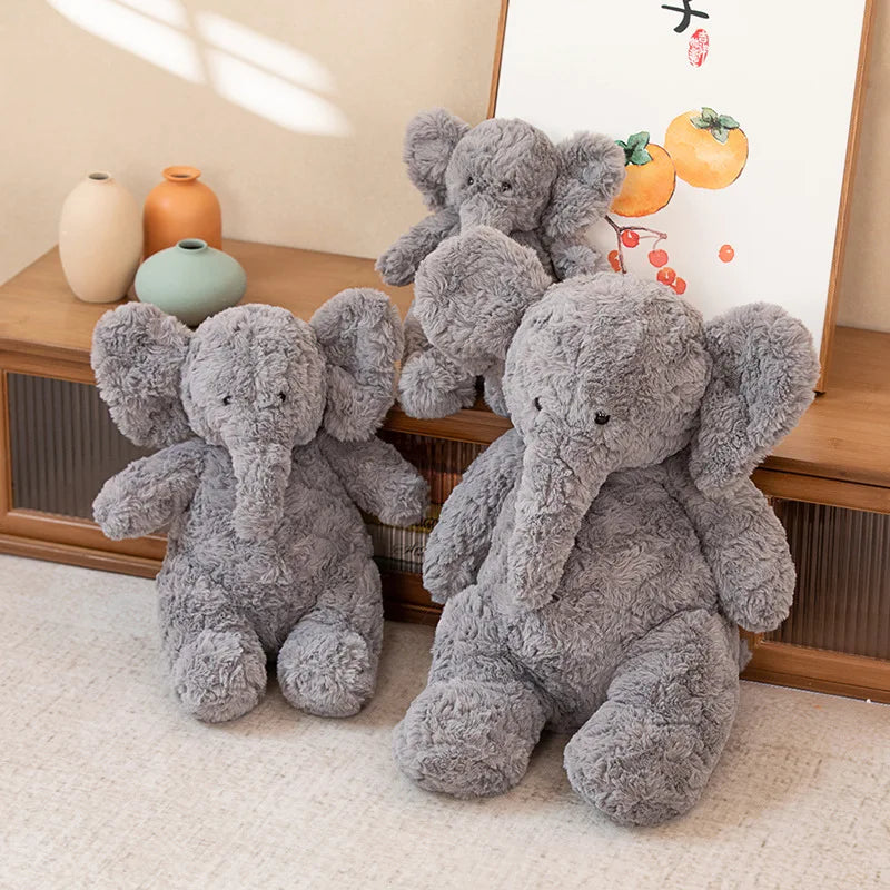 30/40/50cm Huggable Stuffed Animals Grey Elephant Plushie Dolls Kawaii Xmas Gift Appease Comfort Calf Elephant Soft Toy