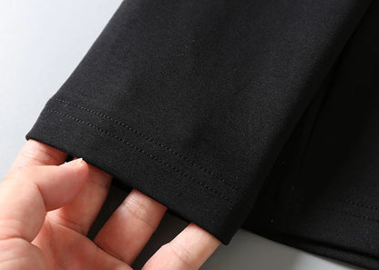 2025 Autumn New American Retro Long Sleeve O-neck Solid Color T-shirt Men's Fashion Simple 95% Cotton Washed Casual Sport Tops