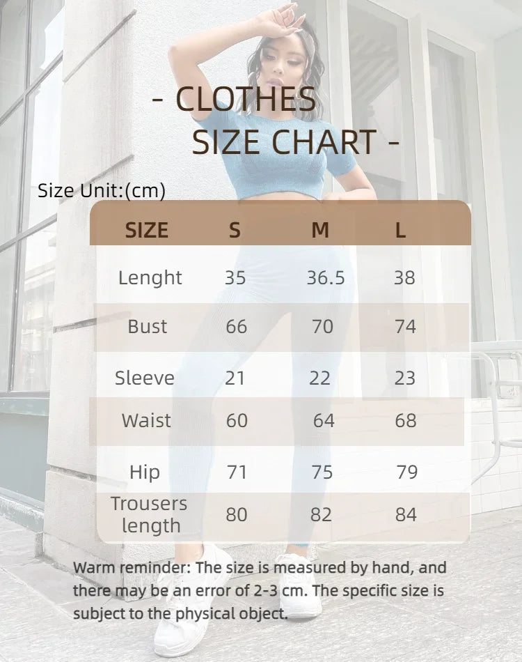 2-Piece Set,Short-Sleeved Top And High-Waisted Tummy Control Long Pants Sportswear,Suitable For Outdoor Sport,Women's Sportswear