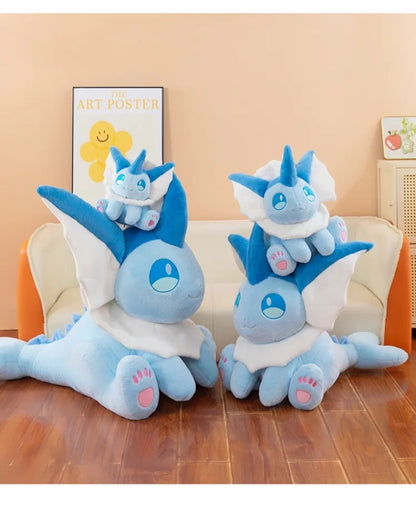 30-60CM Big Size Pokemon Plushies Vaporeon Kawaii Peluche Cartoon Anime Stuffed Animal Comfortable Soft Doll Children Toy Gift