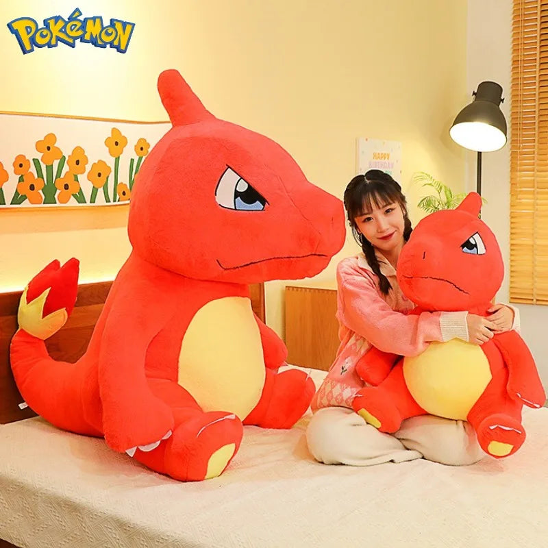 100/120CM Big Size Charmander Plushies Pokemon Peluche Cartoon Anime Kawaii Ornament Plush Comfortable Soft Doll Children Gift