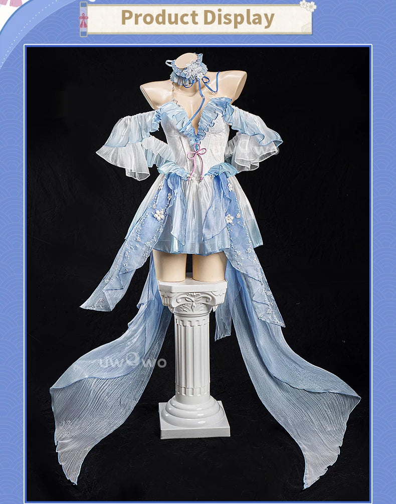 PRE SALE UWOWO Ayaka Cosplay Game Genshin Impact Fanart Ayaka Frost Waltz Cosplay Costume Halloween Costume