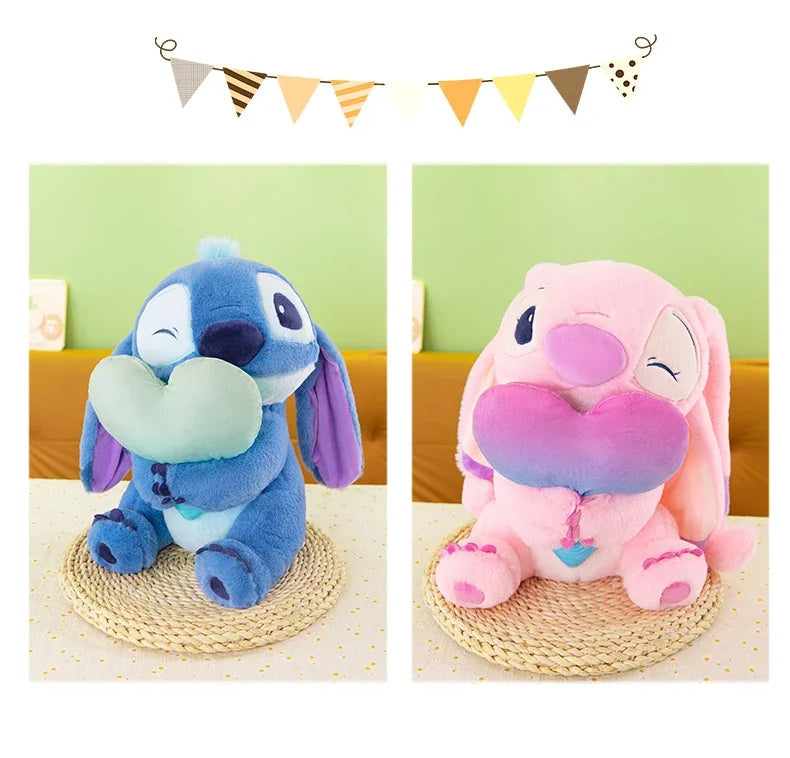 New Disney Lilo&Stitch Cute Cartoon Dolls Toys Kawaii Anime Soft Stuffed Dolls Pillow Appease Toys Birthday Gift for Boys Girls