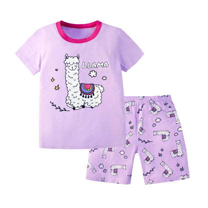 100% Cotton Girls Clothes 2 to 3 4 5 6 7 8 9 10 11 12 13 Years Cute 2024 Summer Toddler Baby Girl Outfits Tshirt and Shorts Suit