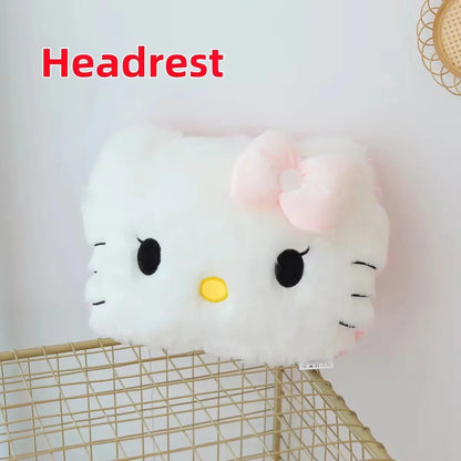Sanrio Cuddly Hello Kitty Back Cushion Soft Cartoon Pillow Sofa Bed Bay Window Home Decor Pillow Hug Plushies Xmas Gift For Girl