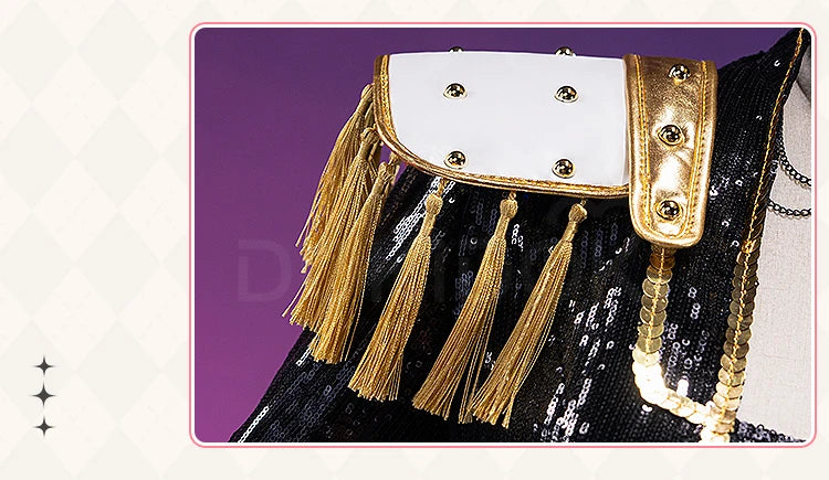 【Last Batch】IN STOCK Zoeyy Miraa Rumii Cosplay Costume【XS-3XL】DokiDoki-N Golden Costume Zoeyy Miraa Rumii Cosplay Plus Size