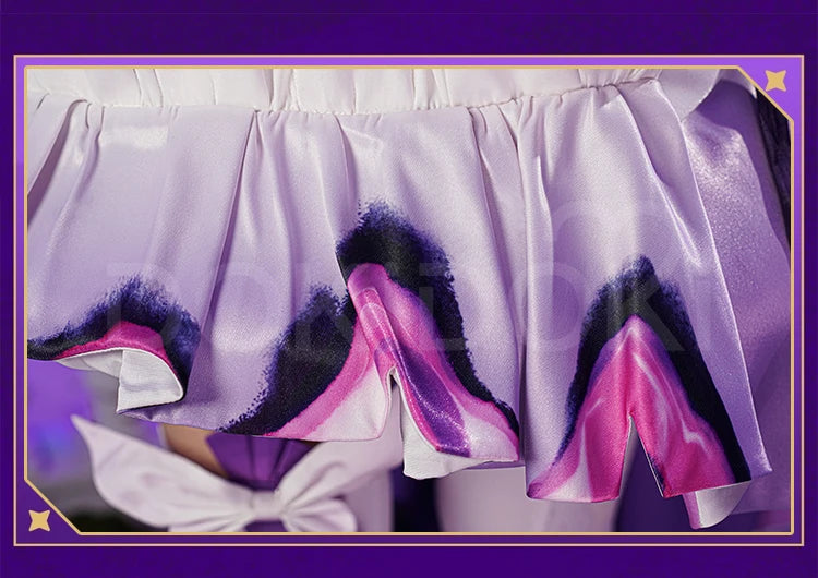 Castorice Cosplay Costume Game Honkai:Star Rail DokiDoki-R Women Castorice Purple Dress Cosplay HSR