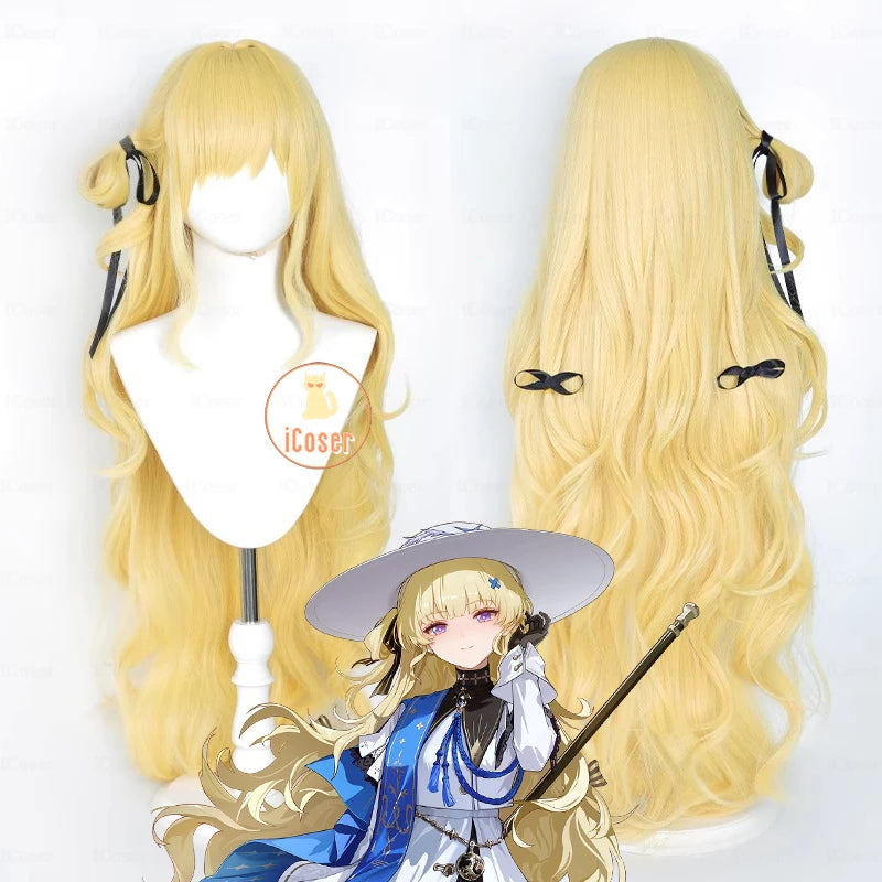 Wuthering Waves Phoebe Cosplay Costume Wig Dress Hat Headwear Linkage Clothing Rinascita Halloween Party for Women Girls Props