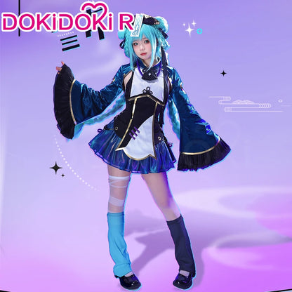 Mikuu Zombie Cosplay Costume DokiDoki-R Women Cute Zombie Dress Chinese Vampire Costume Mikku Halloween