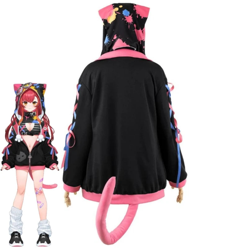 Virtual ESports Project VSPO Nekota Tsuna Cosplay Costume Set Polyester