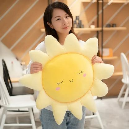 Soft Rainbow Star Plush Sun Cloud Plush Pillow Smile Face Soft Tulip Flower Cushion Girl Room Sofa Home Decor Christmas