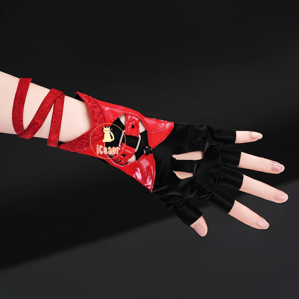 Love and Deepspace MC Cosplay Costume Midnight Waltz Red Dress Heroines New Skin Outfit Sylus Halloween Party for Women Girls