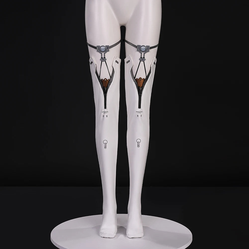 Wuthering Waves Lupa Cosplay Costume Wig Bodysuit Cloak Earrings Tail Headwear Leggings Halloween Party for Women Girls iCoser