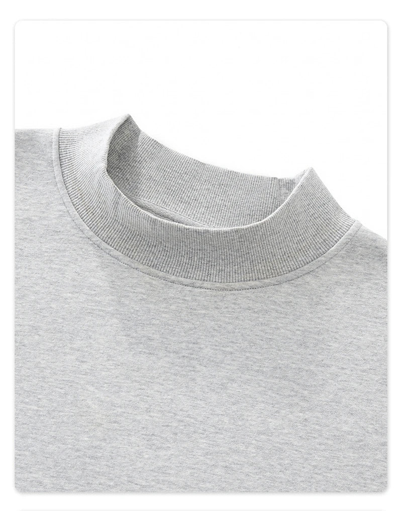 ZODF 2025 Winter Women 350gsm Warm Fleece Sweatshirts Girls Female Hip Hop Half Turtleneck Pullovers Brand Clothing HY056