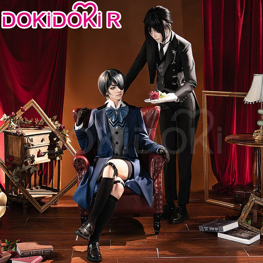 IN STOCK Ciel Sebastian Cosplay Costume Anime【S-3XL】DokiDoki-R Men Halloween Uniform Ciel Cosplay Plus Size