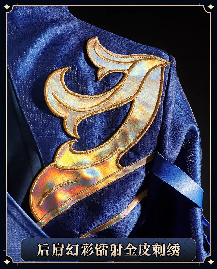 iCoser Focalors Furina Cosplay Costume Wig Dress Genshin Impact Fontaine Uniform Hat Pneuma Ousia God of Justice for Women Props