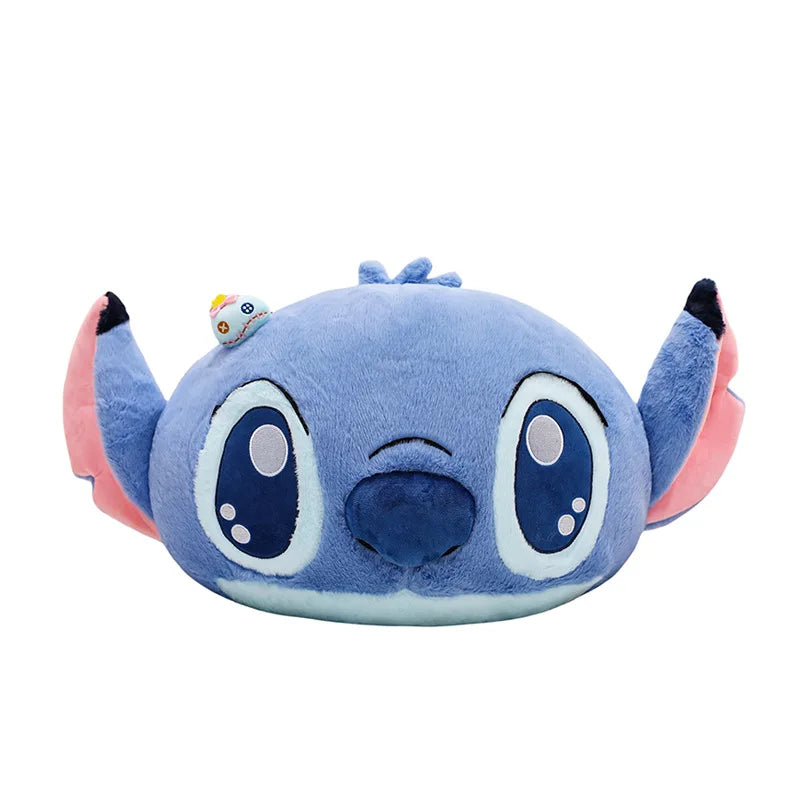 55/80cm Disney Lilo and Stitch Pillow Plush Toy Cartoon Anime Stuffed Kawaii Scrump Stich Doll Plushie Kids Birthday Xmas Gifts