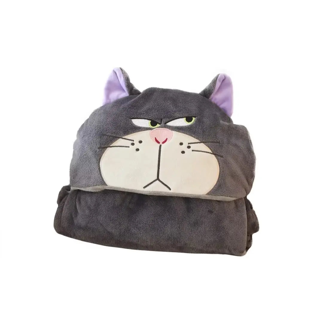 Cartoon Cute Lucifer Hooded Cloak Blanket Office Dormitory Autumn Winter Warm Animal Cloak Nap Blanket Practical Exquisite Gift