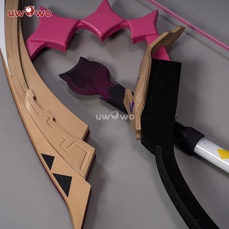 Genshin Impact Cosplay Wooden Weapons Lyney Props  Great Magic Bow Arroww