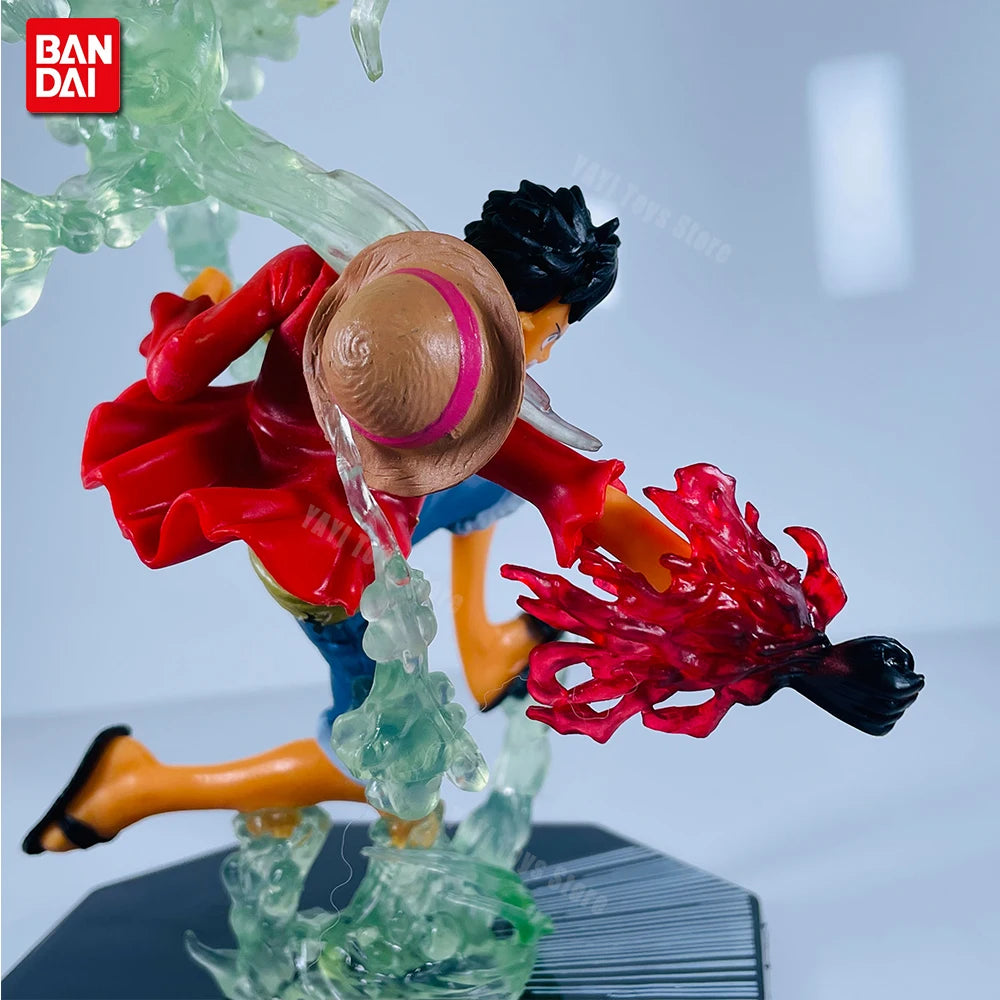 New One Piece Anime Figure Fire Fist Luffy Ace Sanji Battle Model Dolls PVC sabo Action Figurine Zoro Ghost Three-Knife Toys