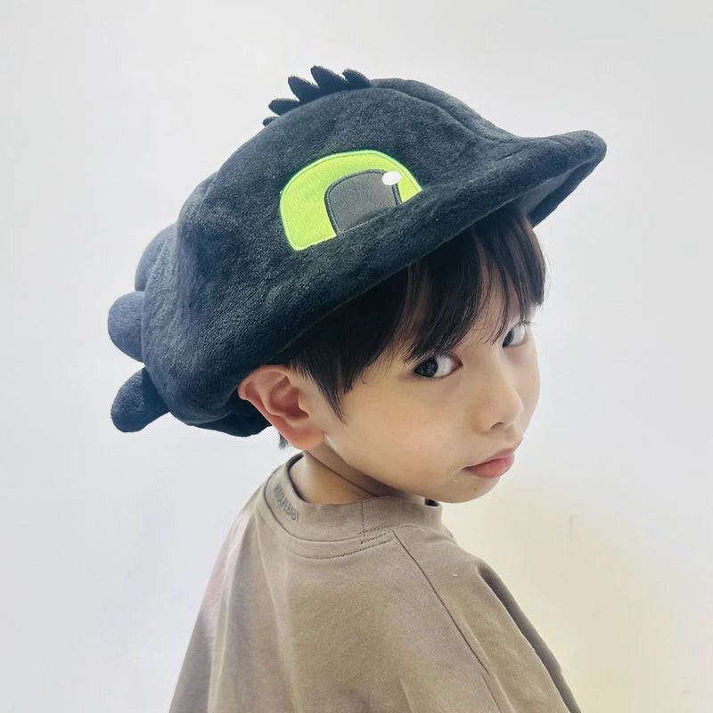 2025 New Dragon Taming Master Plush Doll Children'S Hat Dinosaur Hat Role Playing Prop Children'S Gift