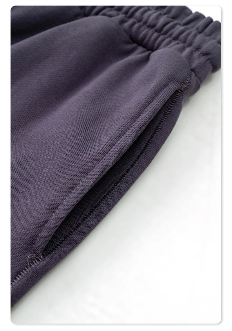 ZODF 2024 Autumn Winter Unisex Solid Sweatpants Heavyweight 440gsm Casual Loose Fit Sport Joggers HY0890