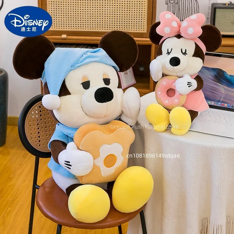 60/80/100cm Big Size Mickey Mouse Anime Plush Stuffed Doll Minnie Mouse Plushies Disney Pillow Peluche Ornaments Children's Gift