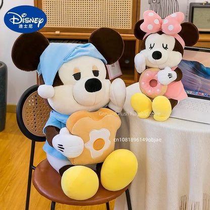 60/80/100cm Big Size Mickey Mouse Anime Plush Stuffed Doll Minnie Mouse Plushies Disney Pillow Peluche Ornaments Children's Gift