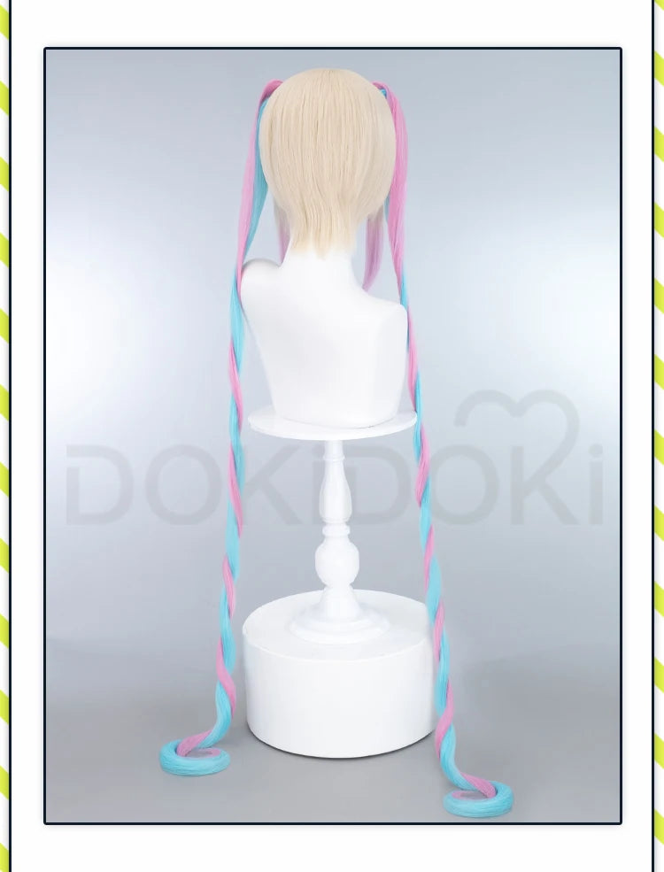 IN STOCK KAngel / Ame-chan Cospaly Wig Game NEEDY GIRL OVERDOSE Cosplay DokiDoki Halloween NEEDY GIRL OVERDOSE Cute Wig Free Cap
