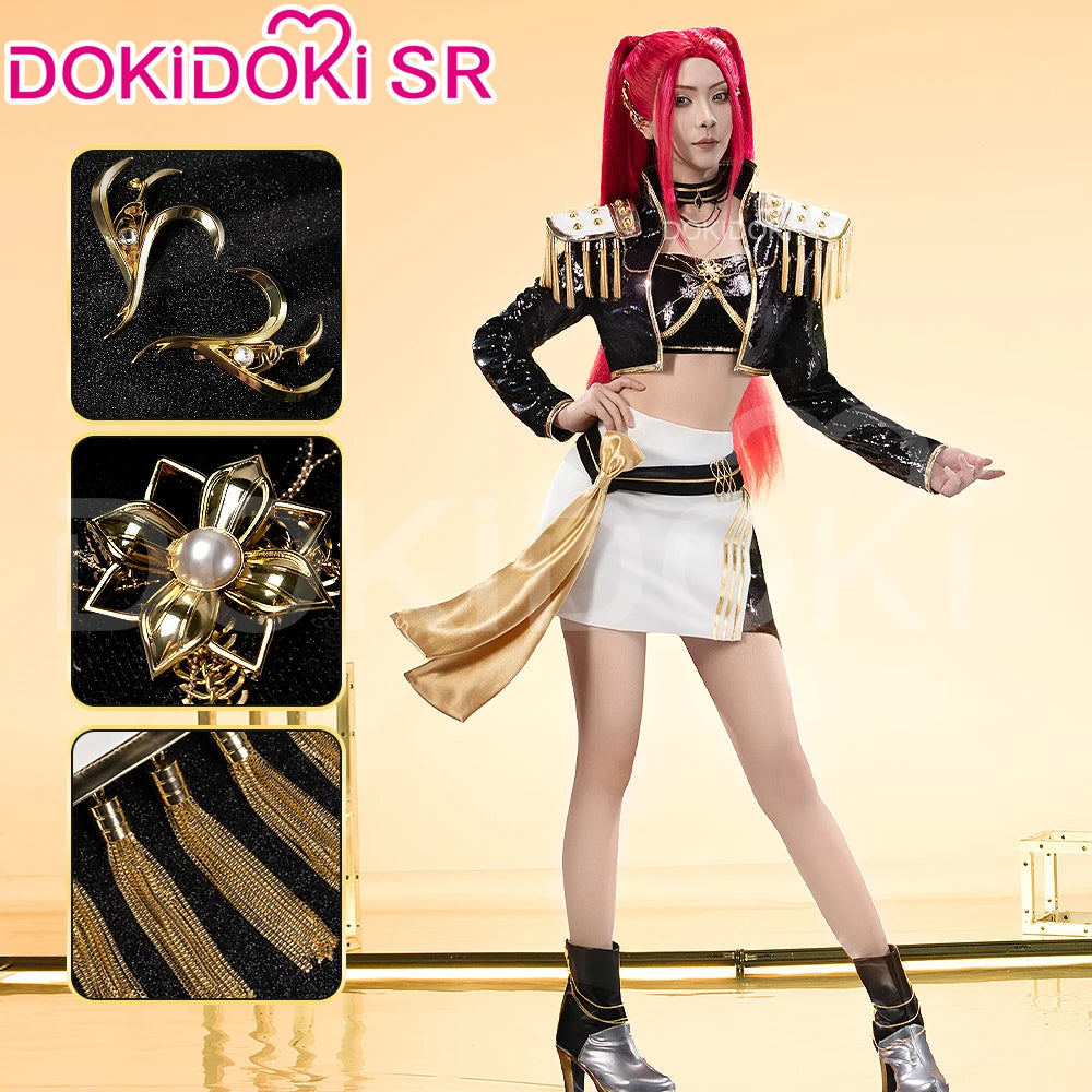 【Last Batch】IN STOCK Rumii Miraa Zoeyy Cosplay Costume【S-3XL】DokiDoki-SR Women Golden Costume Rumii Cosplay Suit Plus Size
