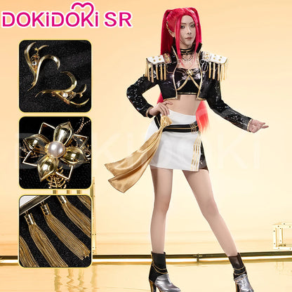 【Last Batch】IN STOCK Rumii Miraa Zoeyy Cosplay Costume【S-3XL】DokiDoki-SR Women Golden Costume Rumii Cosplay Suit Plus Size