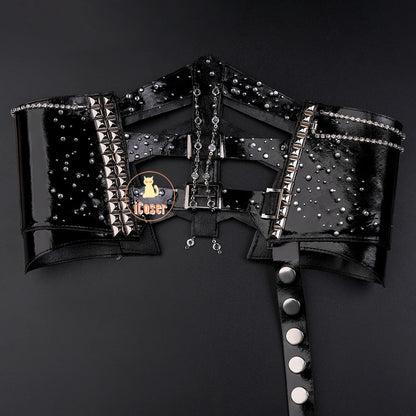 Love and Deepspace MC Cosplay Costume Midnight Waltz Red Dress Heroines New Skin Outfit Sylus Halloween Party for Women Girls