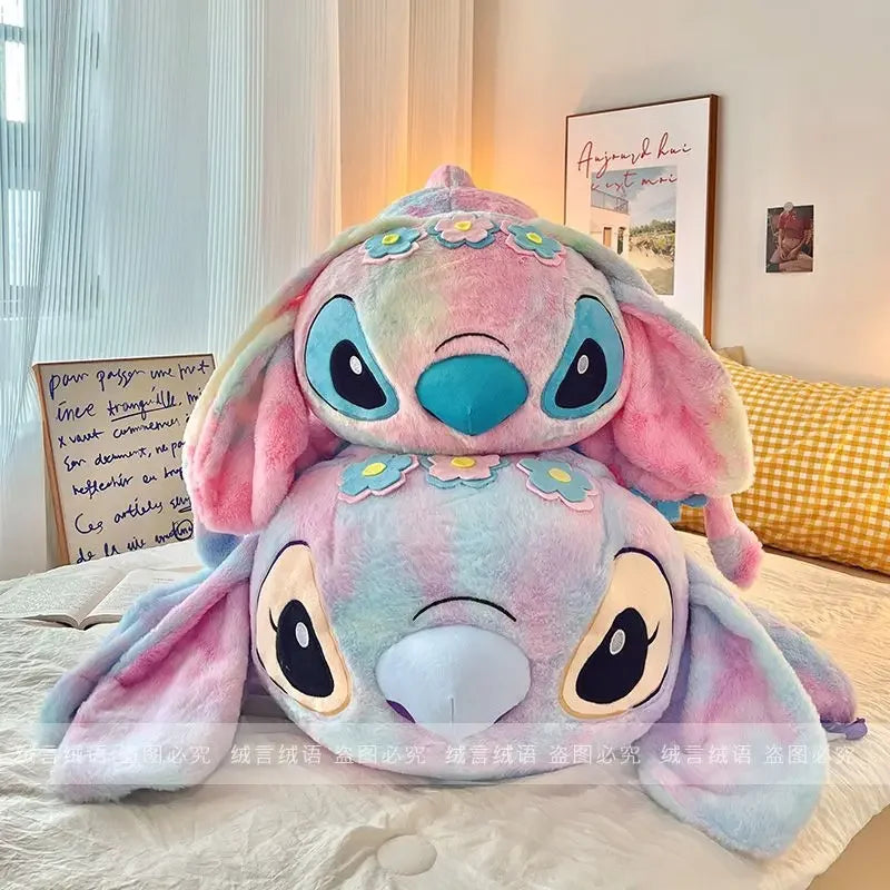 120cm Large Big Size Disney Stitch Anime Plush Stuffed Doll Room Kawaii Plushies Pillow Ornaments Children's Holiday Gifts
