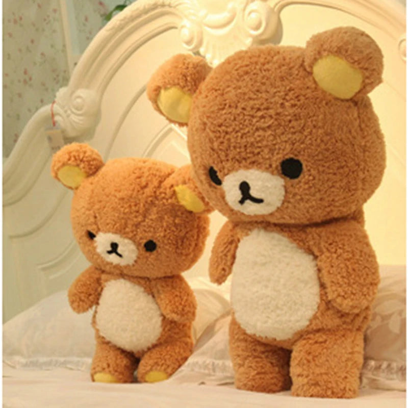 60/80cm Big Size Rilakkuma Plush Toy Kawaii Relax Bear Stuffed Dolls Animals Teddy Bear Peluche Cushion Xmas Gift For Kids