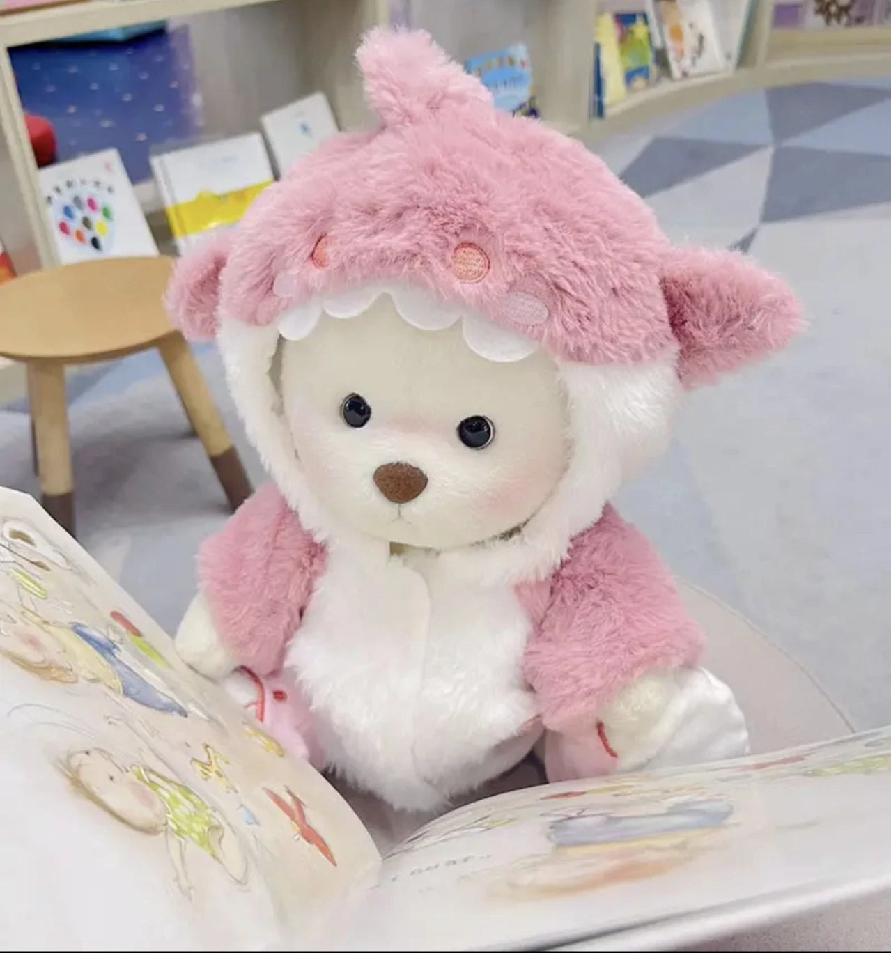 Unique Handmade Brown Bear Plush Toy Change Honey Dress Cloth Baby Girl Hug Cuddly Plushie Doll for Kids Christmas Gift For Kids