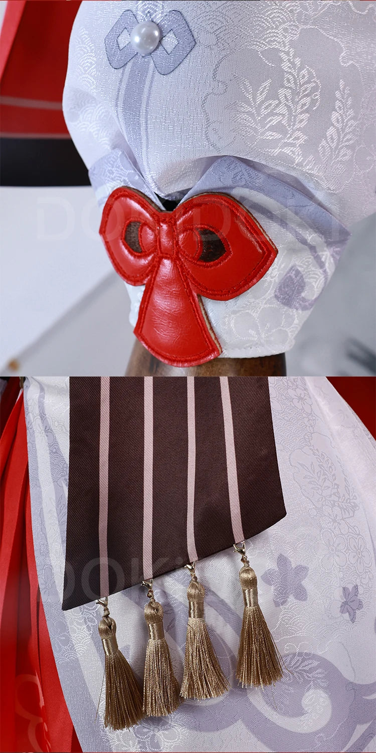 IN STOCK Xiangling Cosplay Costume Game Genshin Impact【XS-3XL】DokiDoki-N New Skin Cherries Snow-Laden Plus Size