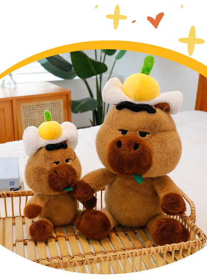 Capybara Plush Toy Stuffed Animal for Kids Birthday Christmas Gift Soft Cuddly Doll Comforter Wholesale Cute Capybara Pillow
