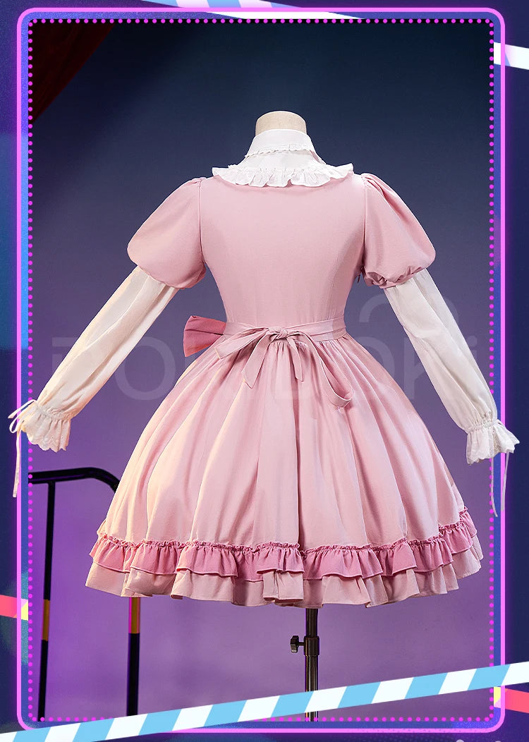 Stocking Cosplay Costume Anime DokiDoki-R Women Pink Dress Cute Stocking Cosplay Costume Lolita