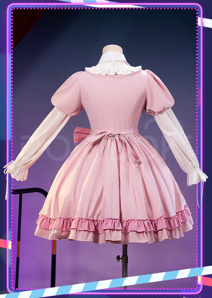 Stocking Cosplay Costume Anime DokiDoki-R Women Pink Dress Cute Stocking Cosplay Costume Lolita