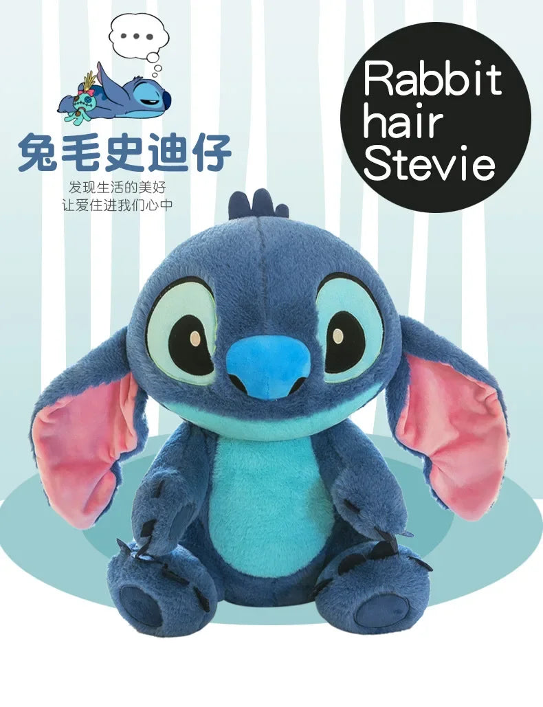 80cm Big Size Disney LILO & Stitch Anime Plush Stuffed Doll Room Plushies Pillow Kawaii Ornaments Children's Holiday Gifts