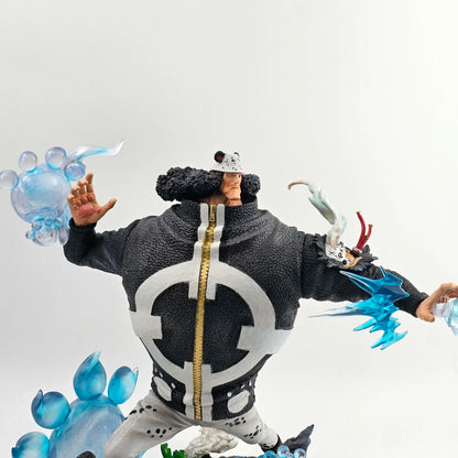 32cm Anime One Piece Figure Bartholemew Kuma Figurine 2 Hands With Light Statue Collection Decor Ornaments Model Doll Gift Toys