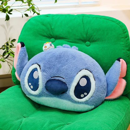 55/80cm Disney Lilo and Stitch Pillow Plush Toy Cartoon Anime Stuffed Kawaii Scrump Stich Doll Plushie Kids Birthday Xmas Gifts