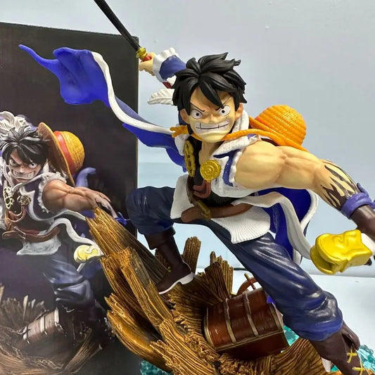 One Piece Luffy Anime Figure Peripheral Pvc Model Scene Statue Desktop Decoration Ornaments Kids Birthday Gifts Toys Figure 29cm