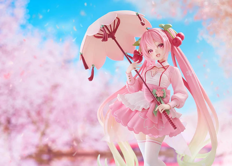 Bandai Hatsune Miku Sakura Dress Ver. 21CM PVC Model