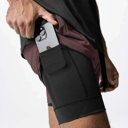 Demon Slayer Anime Men Gym Shorts Quick Dry Double-layer Sports Pants Streetwear Summer Workout Sportswear Fitness Beach Pants