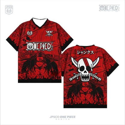 Fashion Vintage Retro Full Printing T-shirt Series Anime One Piece Anime Y2k Korean Style Kpop Baseball Hockey Unisex Tops Tees