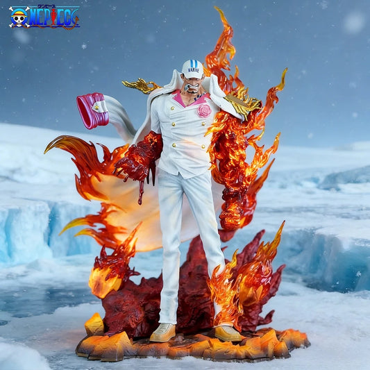 34cm Anime One Piece Sakazuki PVC Action Figure Statue Desktop Ornament Model Toy Gift